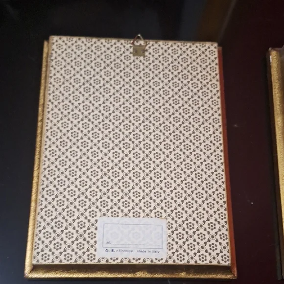 Vintage G.B. Florence Miniature Framed Landscape Prints - Pair - Made in Italy - Picture 11 of 16